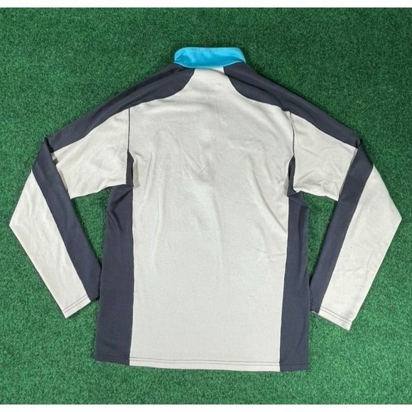 Patagonia Blue & Grey Active Long Sleeve 1/4 Zip Pullover‎ Mens Sz Small - Picture 2 of 10